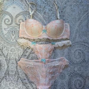 Valentine’s Day bridal lingerie set something blue